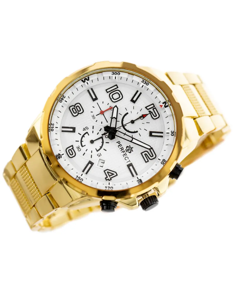 ZEGAREK MĘSKI PERFECT CH05M - CHRONOGRAF (zp357d) + BOX
