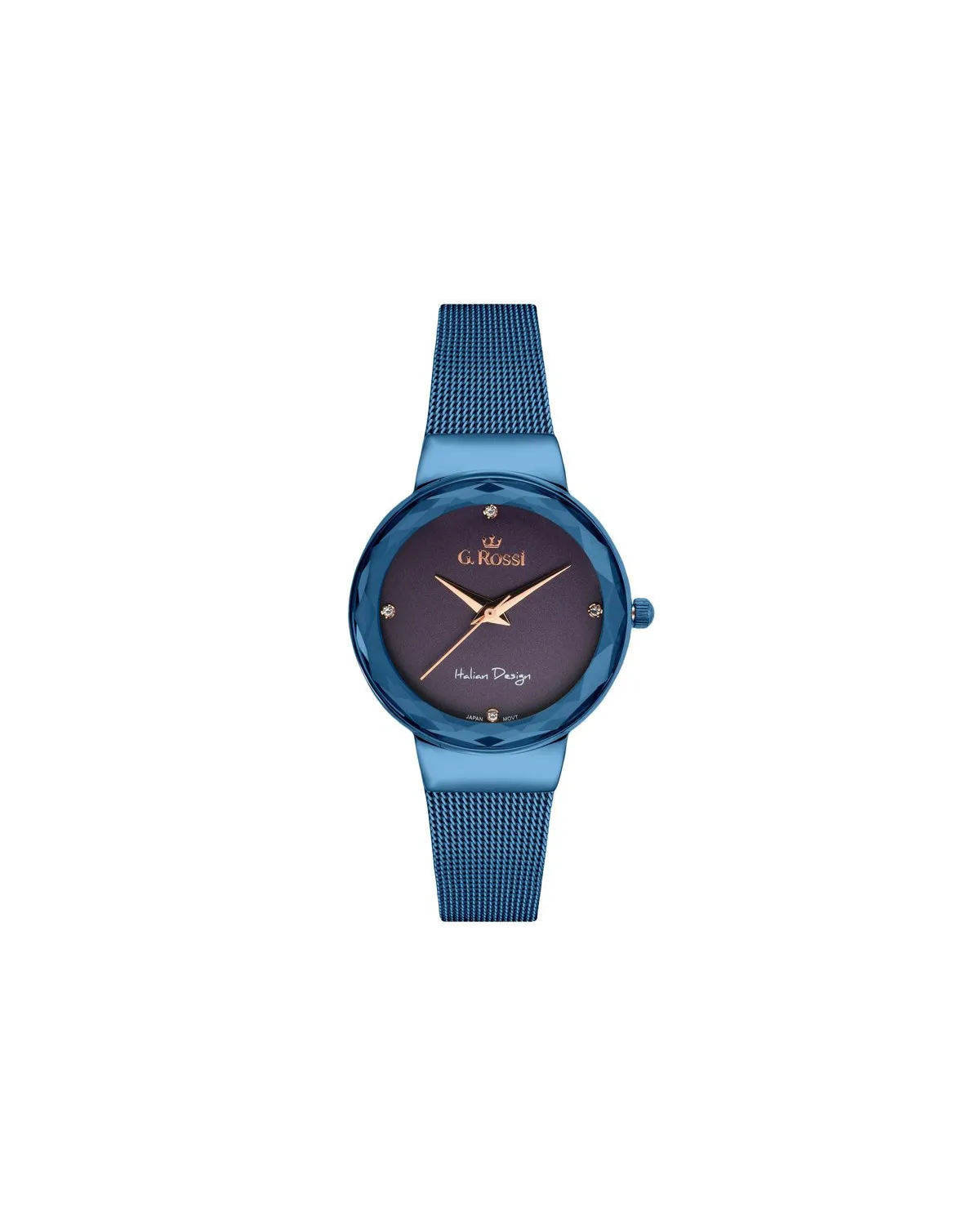 ZEGAREK G. ROSSI - 11184B-6F3 (zg785f) blue/violet + BOX