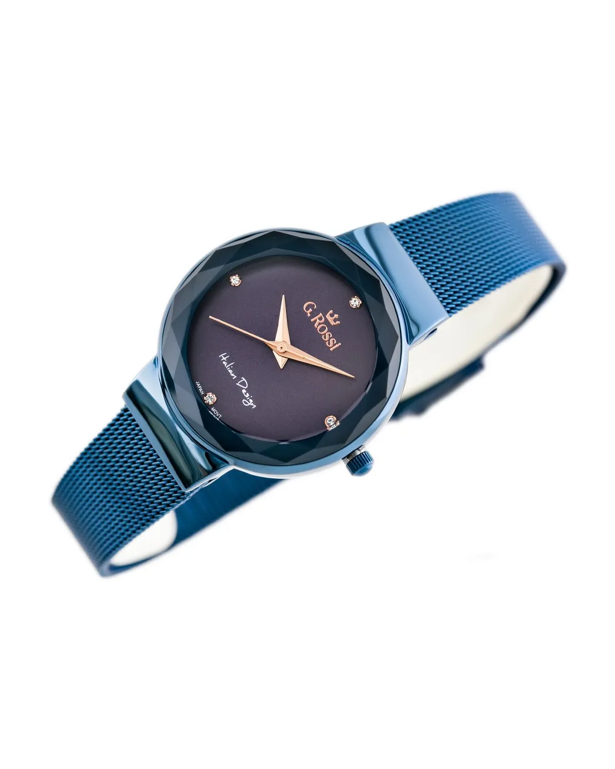 ZEGAREK G. ROSSI - 11184B-6F3 (zg785f) blue/violet + BOX
