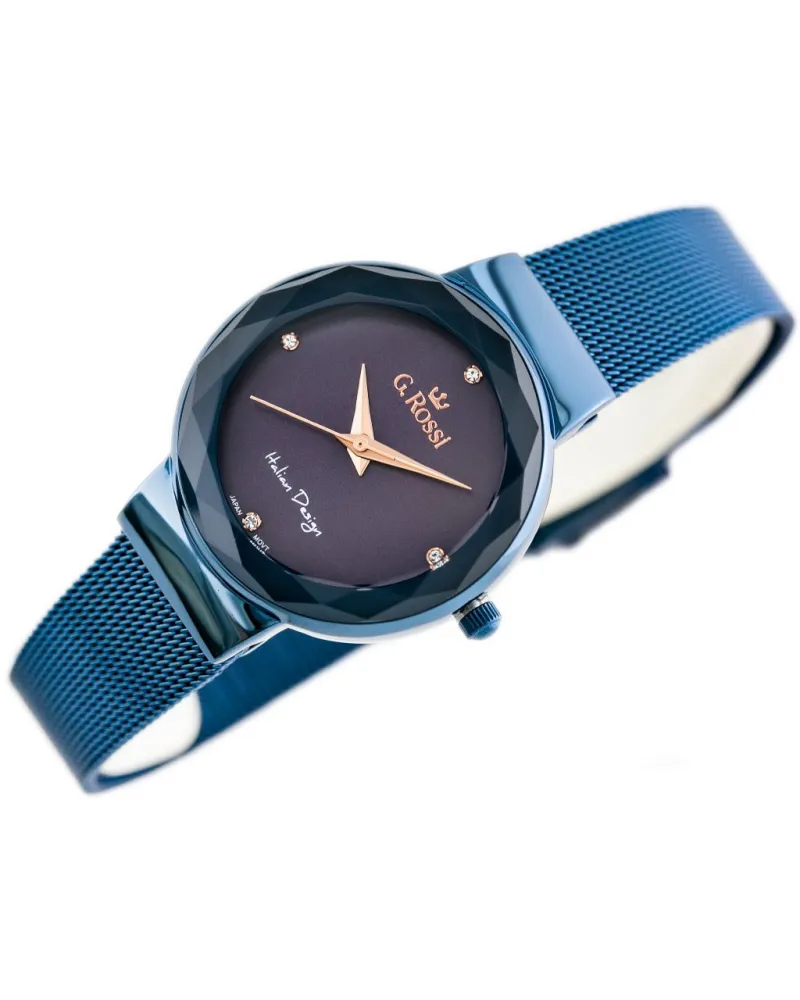 ZEGAREK G. ROSSI - 11184B-6F3 (zg785f) blue/violet + BOX