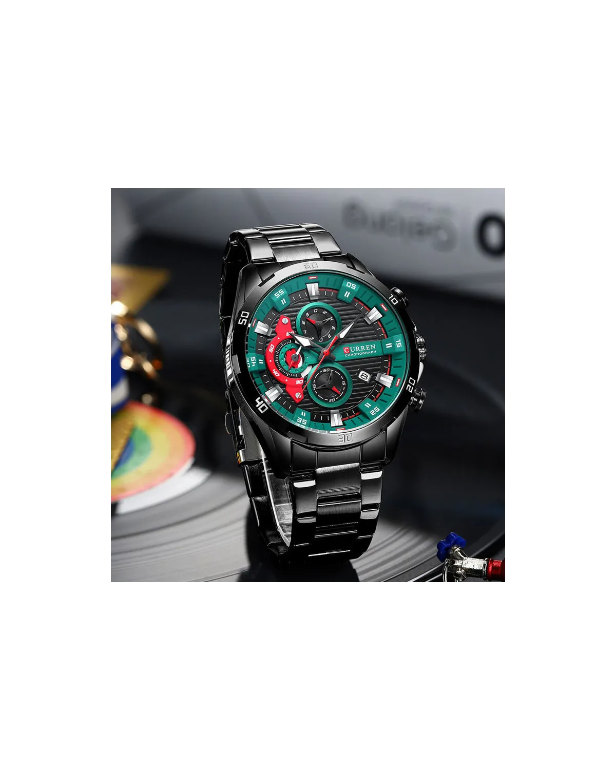 ZEGAREK MĘSKI CURREN 8402 CHRONOGRAF (zc029b) +BOX