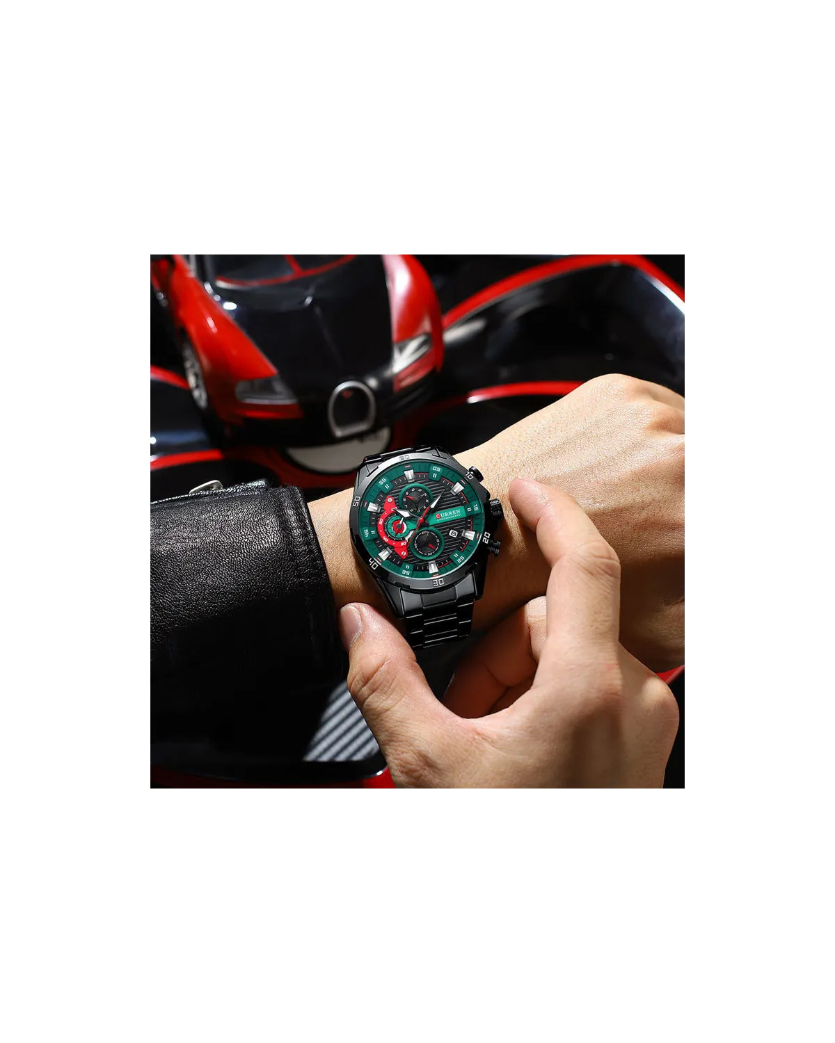 ZEGAREK MĘSKI CURREN 8402 CHRONOGRAF (zc029b) +BOX