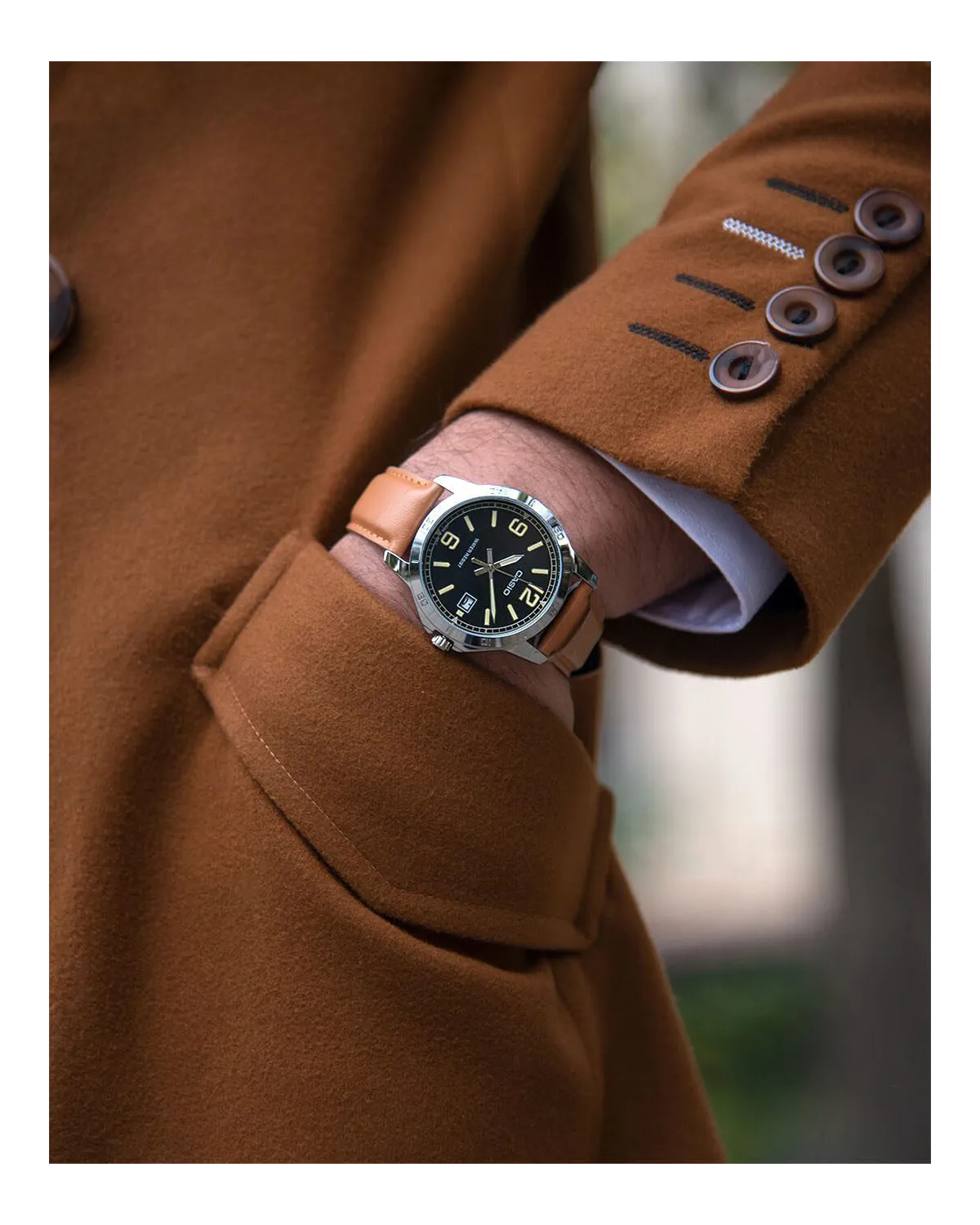 ZEGAREK MĘSKI CASIO MTP-V004L-1B2 + BOX ZEGAREK MĘSKI CASIO MTP-V004L-1B2 + BOX