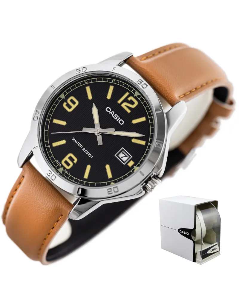 ZEGAREK MĘSKI CASIO MTP-V004L-1B2 + BOX ZEGAREK MĘSKI CASIO MTP-V004L-1B2 + BOX