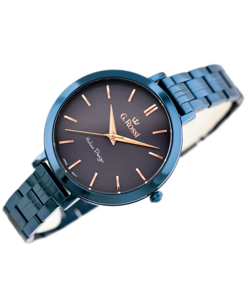 ZEGAREK G. ROSSI - 11389B-6F3 (zg787h) blue/violet + BOX