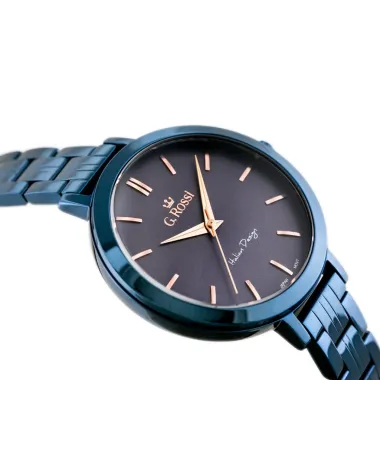 ZEGAREK G. ROSSI - 11389B-6F3 (zg787h) blue/violet + BOX