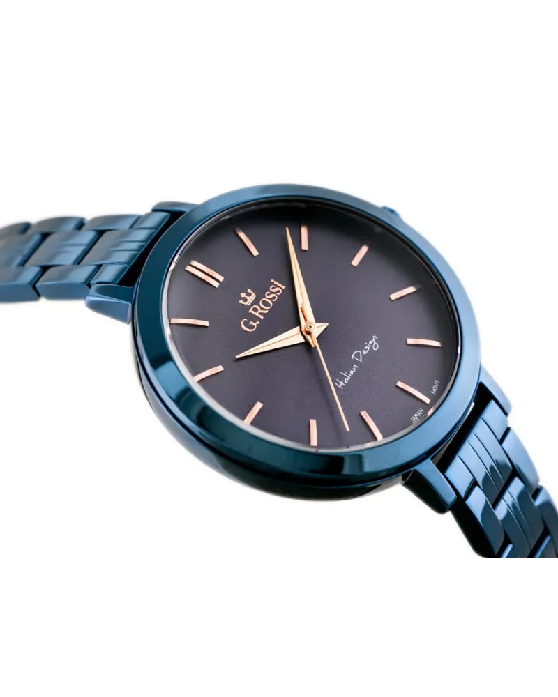 ZEGAREK G. ROSSI - 11389B-6F3 (zg787h) blue/violet + BOX