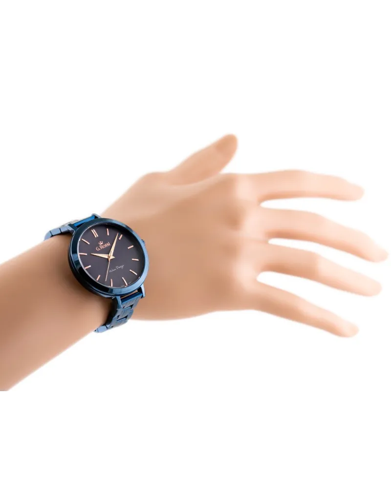 ZEGAREK G. ROSSI - 11389B-6F3 (zg787h) blue/violet + BOX
