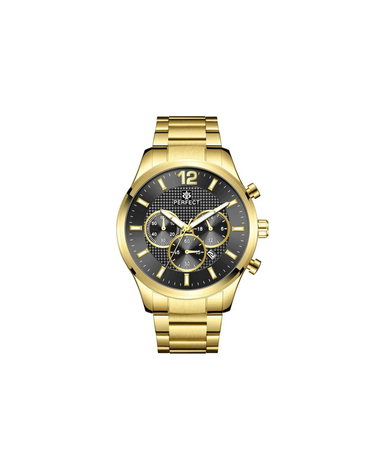 ZEGAREK MĘSKI PERFECT CH01M - CHRONOGRAF (zp355g) + BOX ZEGAREK MĘSKI PERFECT CH01M - CHRONOGRAF (zp355g) + BOX