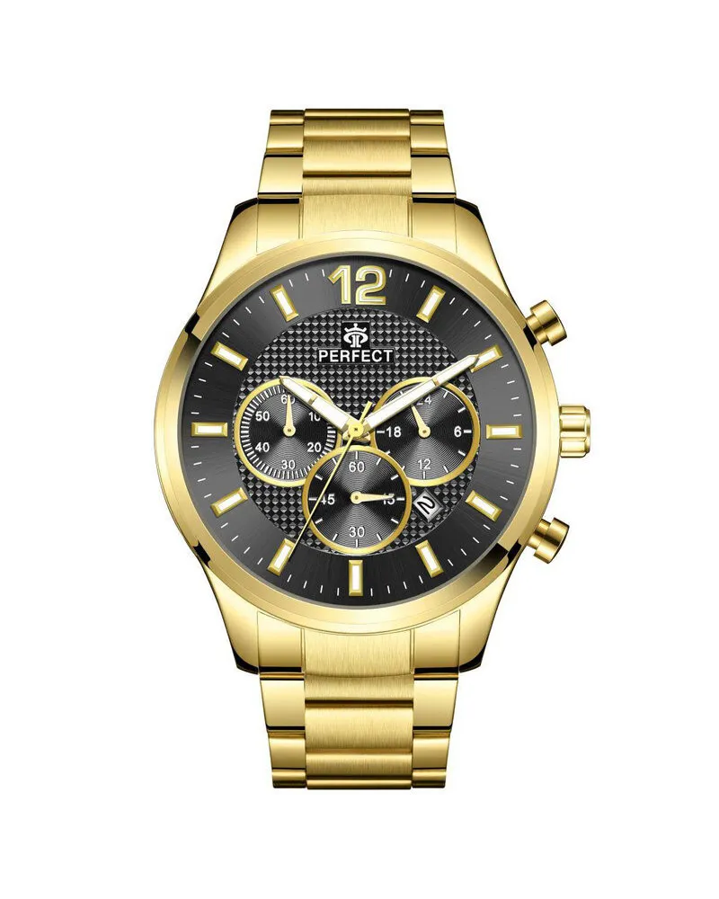 ZEGAREK MĘSKI PERFECT CH01M - CHRONOGRAF (zp355g) + BOX ZEGAREK MĘSKI PERFECT CH01M - CHRONOGRAF (zp355g) + BOX