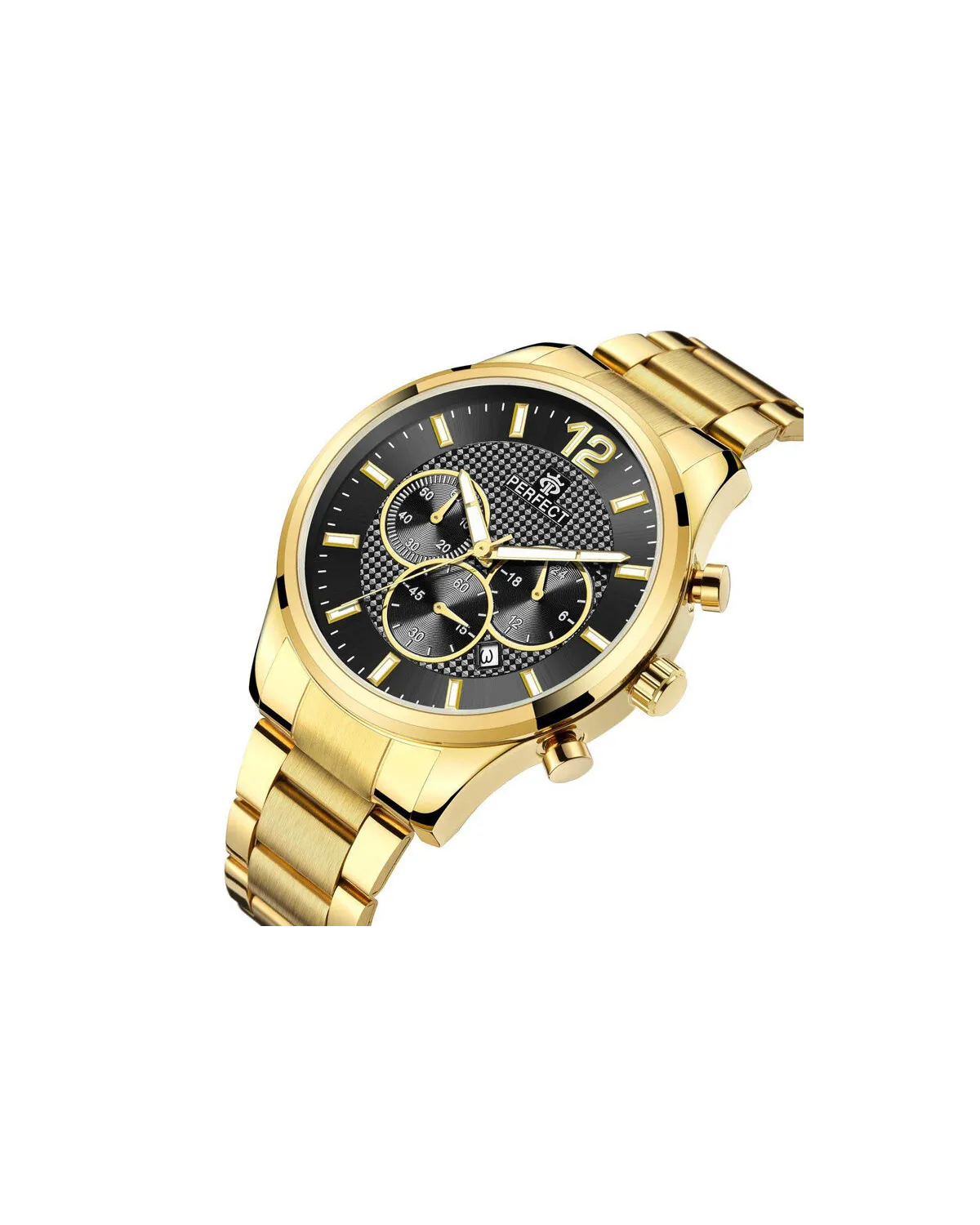 ZEGAREK MĘSKI PERFECT CH01M - CHRONOGRAF (zp355g) + BOX ZEGAREK MĘSKI PERFECT CH01M - CHRONOGRAF (zp355g) + BOX