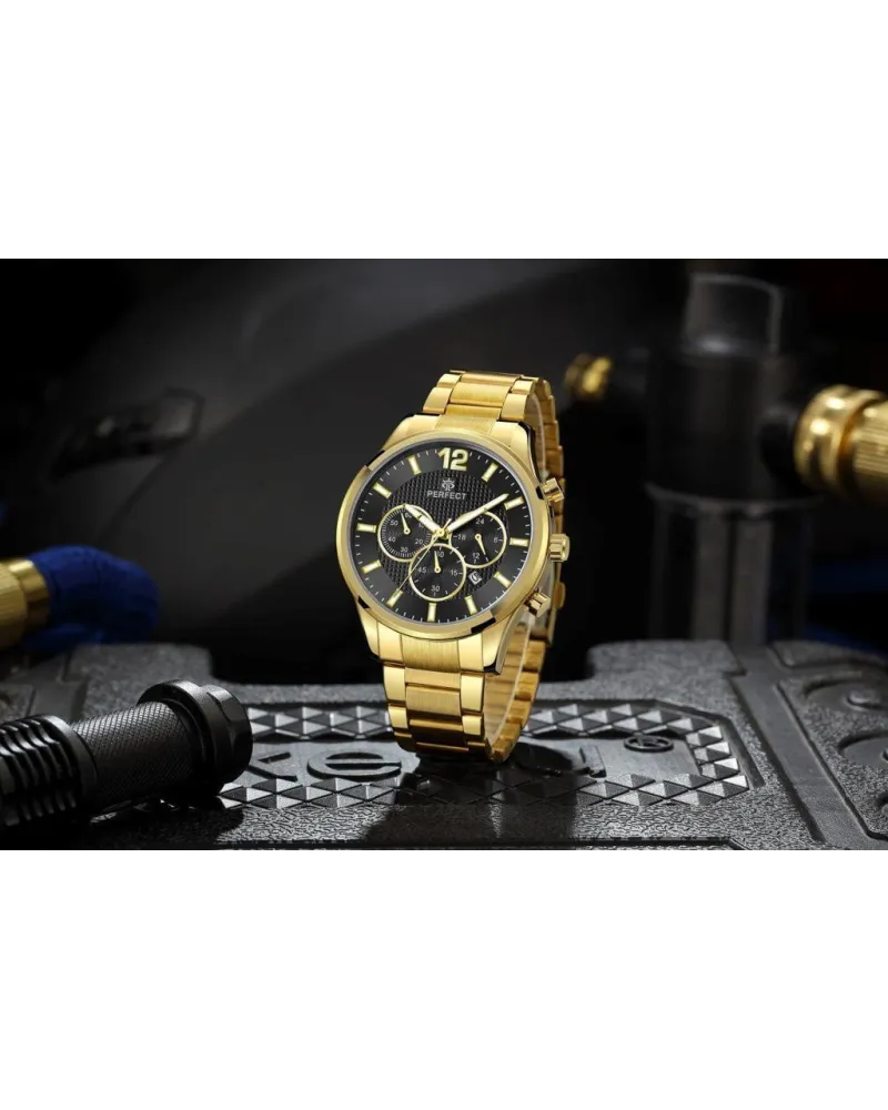 ZEGAREK MĘSKI PERFECT CH01M - CHRONOGRAF (zp355g) + BOX ZEGAREK MĘSKI PERFECT CH01M - CHRONOGRAF (zp355g) + BOX
