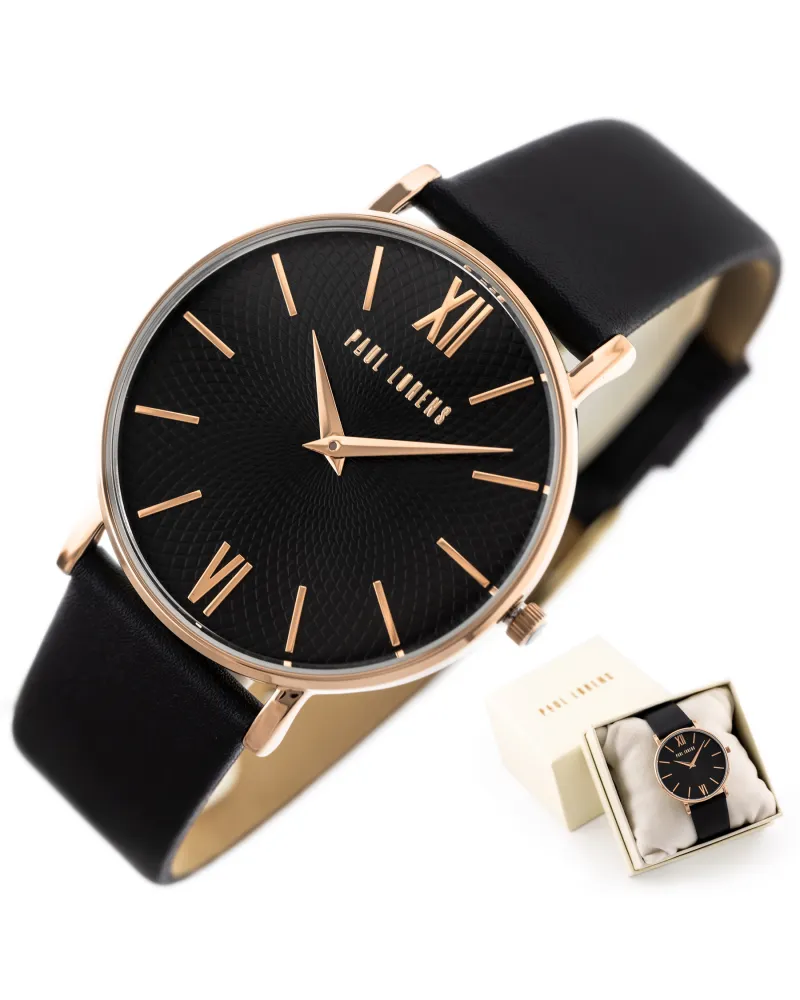 ZEGAREK UNISEX PAUL LORENS - PL11989A7-1A3 (zg519c) + BOX