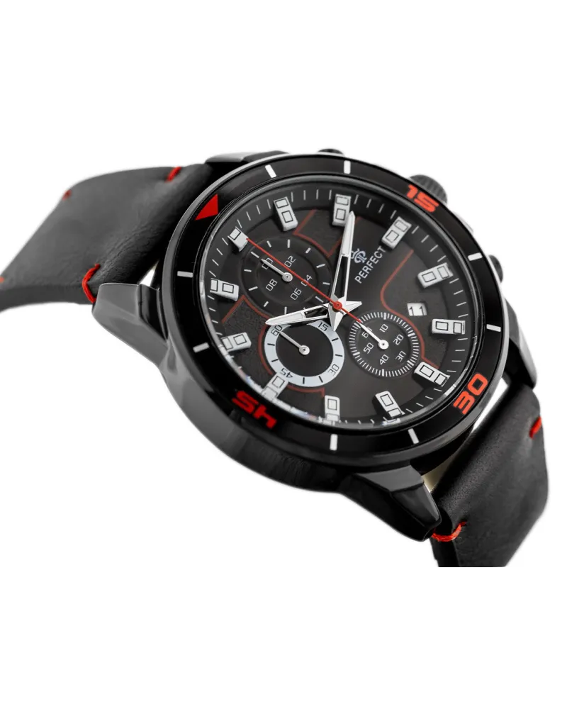 ZEGAREK MĘSKI PERFECT CH02L - CHRONOGRAF (zp351d) + BOX ZEGAREK MĘSKI PERFECT CH02L - CHRONOGRAF (zp351d) + BOX