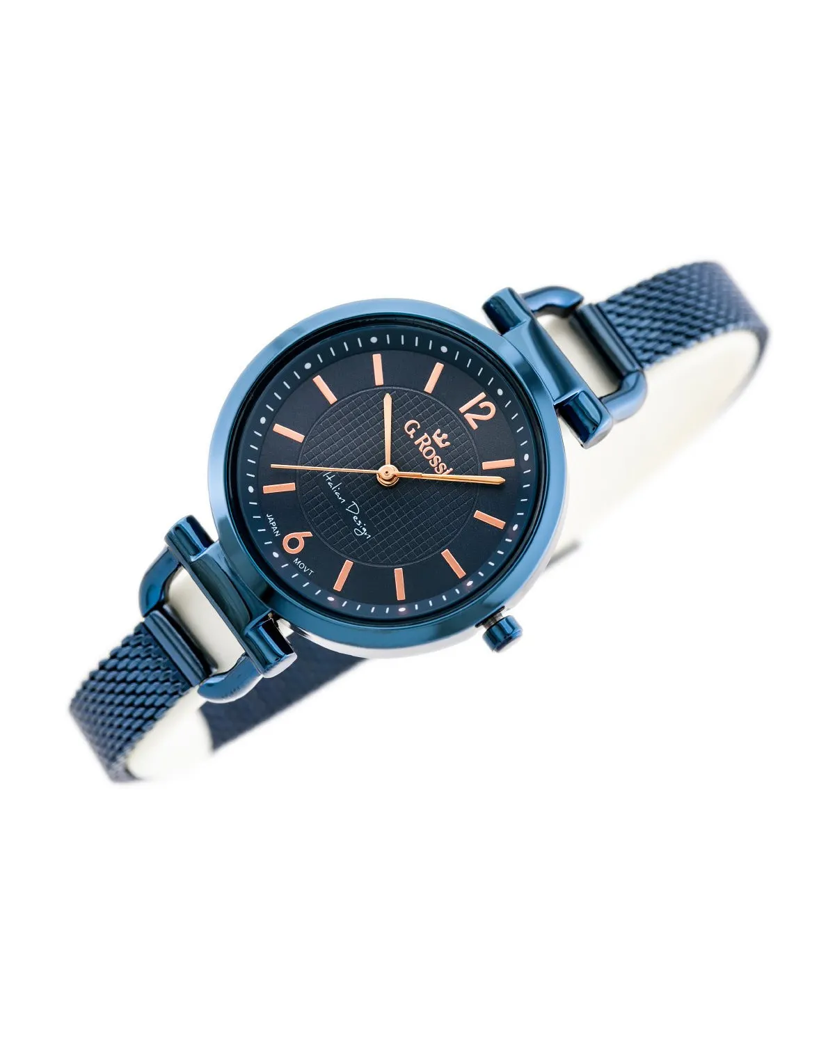 ZEGAREK G. ROSSI - LESTI - 3652B (zg772h) - blue + BOX