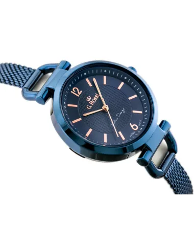 ZEGAREK G. ROSSI - LESTI - 3652B (zg772h) - blue + BOX