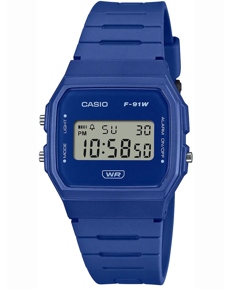 ZEGAREK MĘSKI CASIO F-91WB-2A1DF + BOX ZEGAREK MĘSKI CASIO F-91WB-2A1DF + BOX