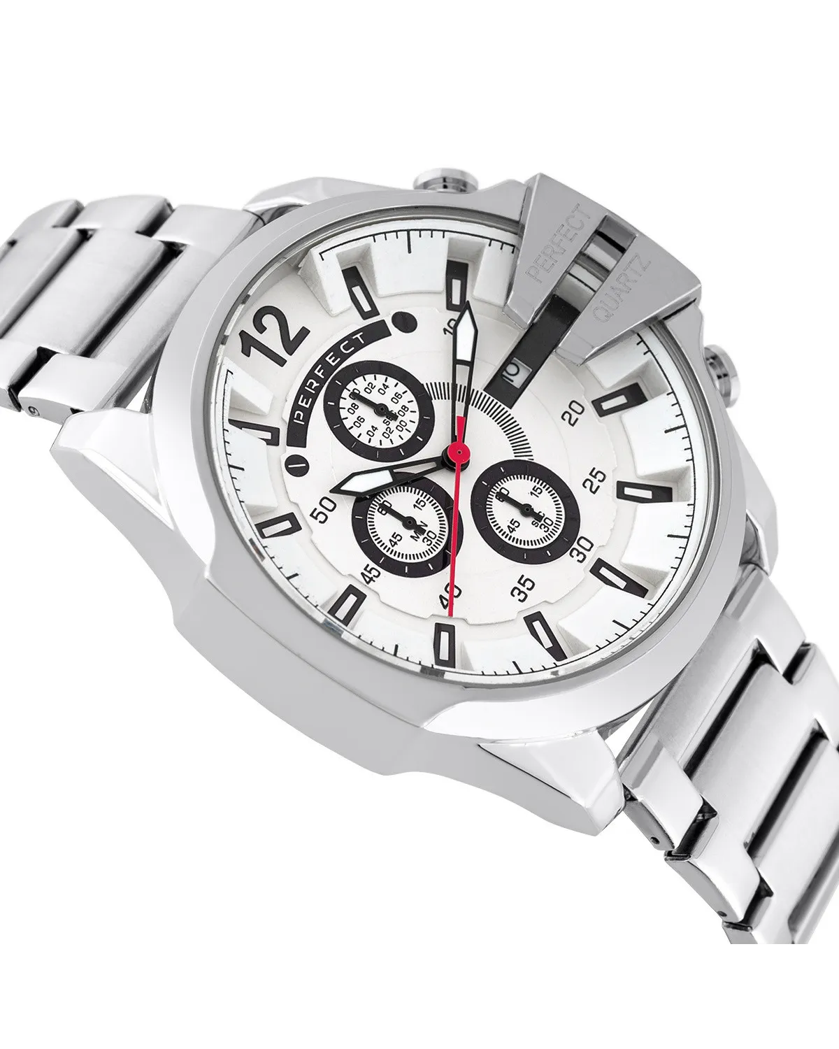 ZEGAREK MĘSKI PERFECT M513CH-01 - CHRONOGRAF (zp387b) + BOX