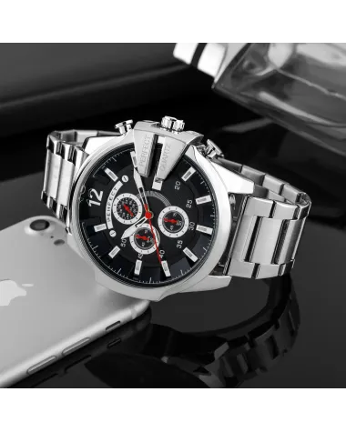ZEGAREK MĘSKI PERFECT M513CH-03 - CHRONOGRAF (zp387c) + BOX