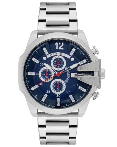 ZEGAREK MĘSKI PERFECT M513CH-04 - CHRONOGRAF (zp387d) + BOX