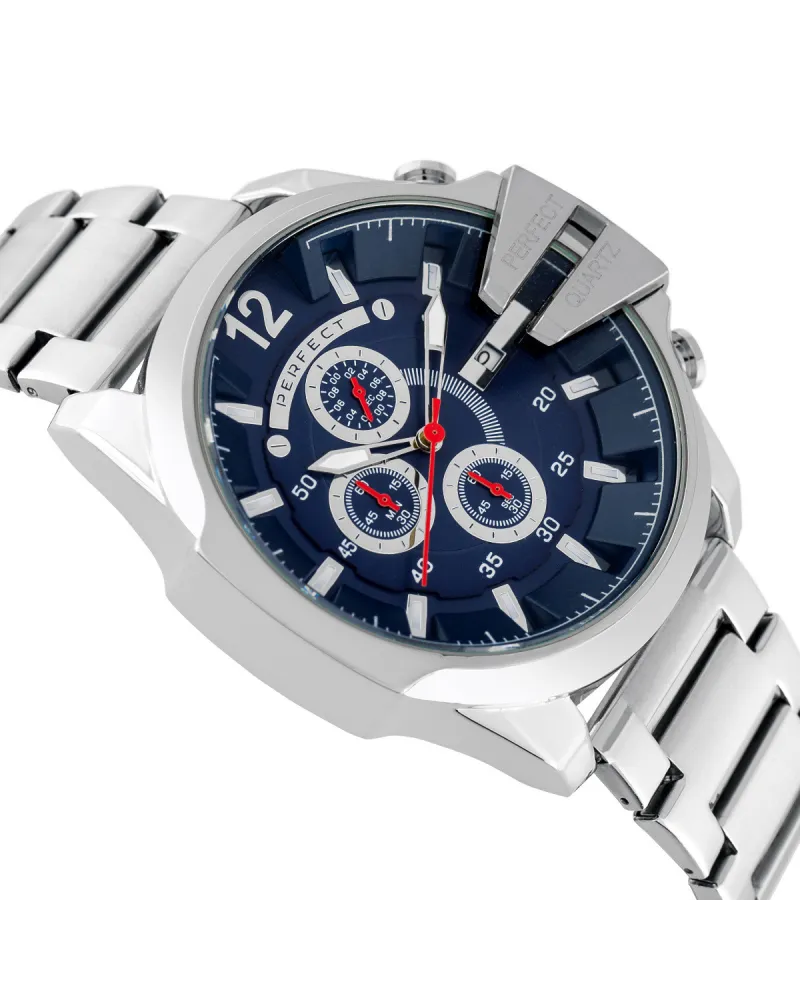 ZEGAREK MĘSKI PERFECT M513CH-04 - CHRONOGRAF (zp387d) + BOX