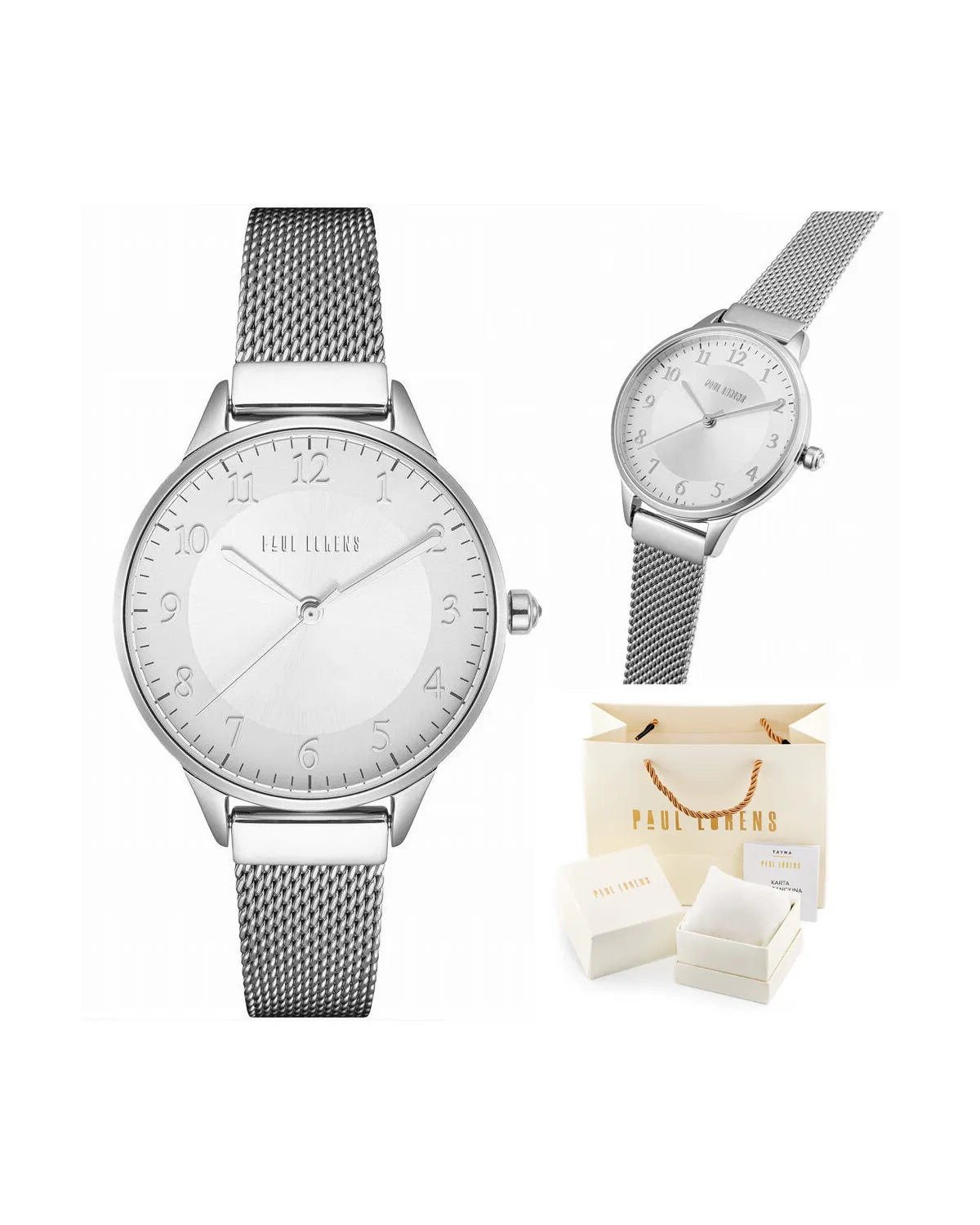 ZEGAREK DAMSKI PAUL LORENS - PL12189B-3C1 (zg550b) + BOX