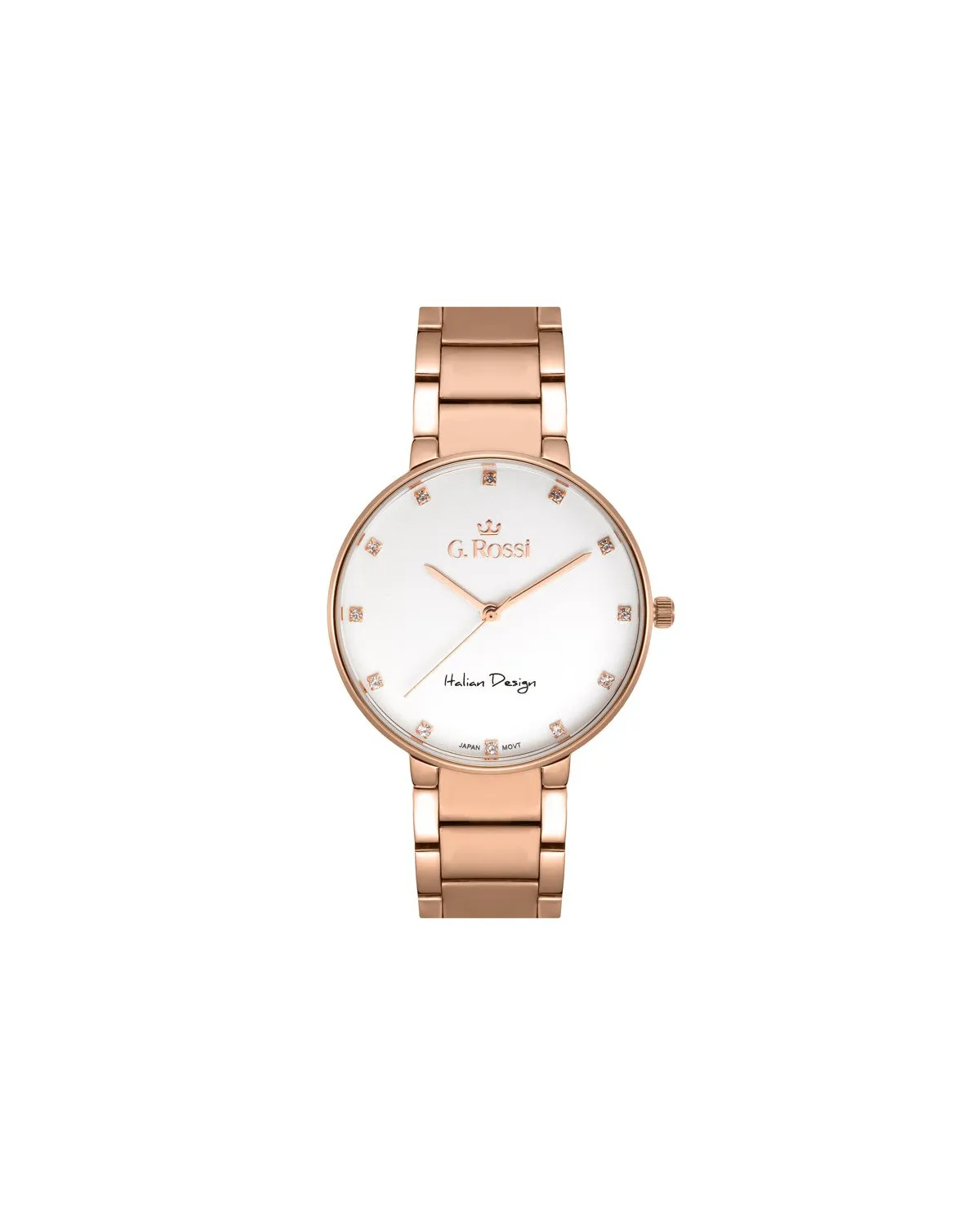 ZEGAREK G. ROSSI - 11155B2-3D3 (zg784e) r.gold + BOX