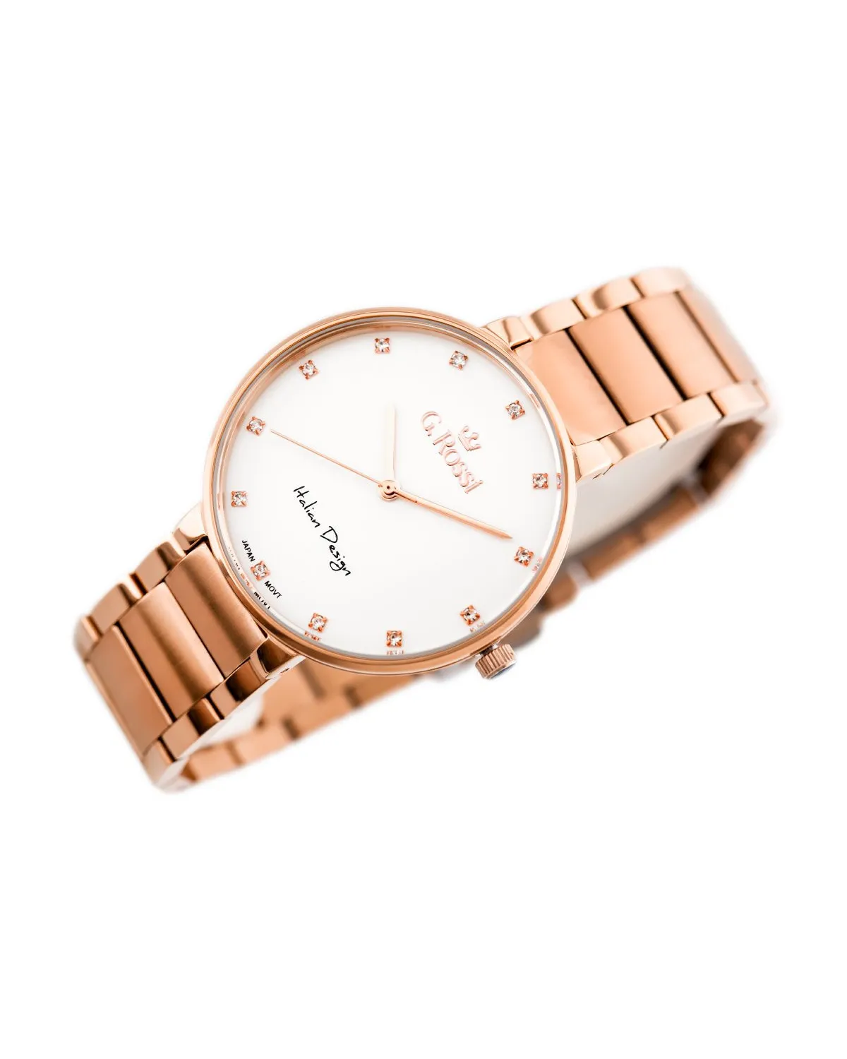 ZEGAREK G. ROSSI - 11155B2-3D3 (zg784e) r.gold + BOX
