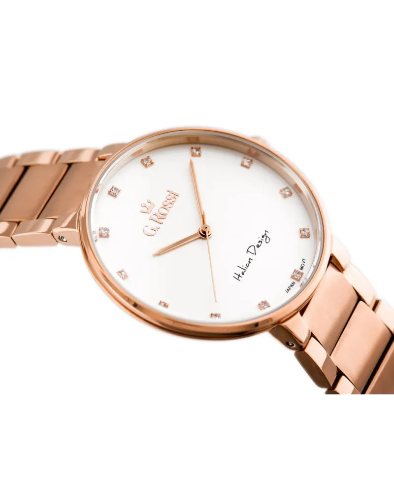 ZEGAREK G. ROSSI - 11155B2-3D3 (zg784e) r.gold + BOX