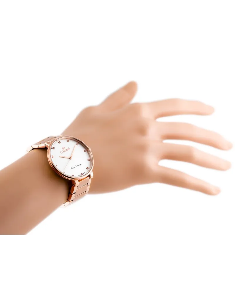 ZEGAREK G. ROSSI - 11155B2-3D3 (zg784e) r.gold + BOX