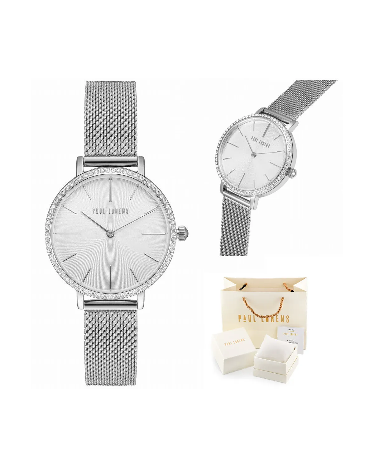 ZEGAREK DAMSKI PAUL LORENS -  PL12894B-3C1 (zg553b) + BOX
