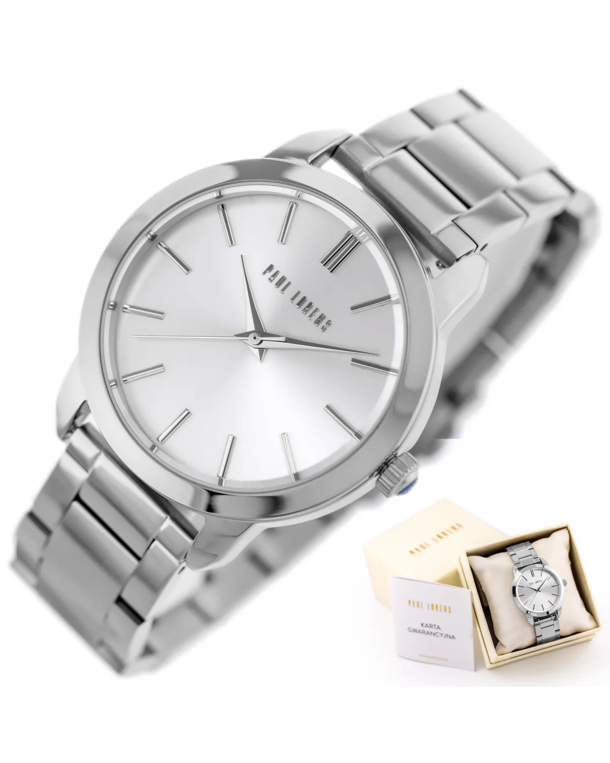 ZEGAREK DAMSKI PAUL LORENS -  PL10659B-3C1 (zg547b) + BOX