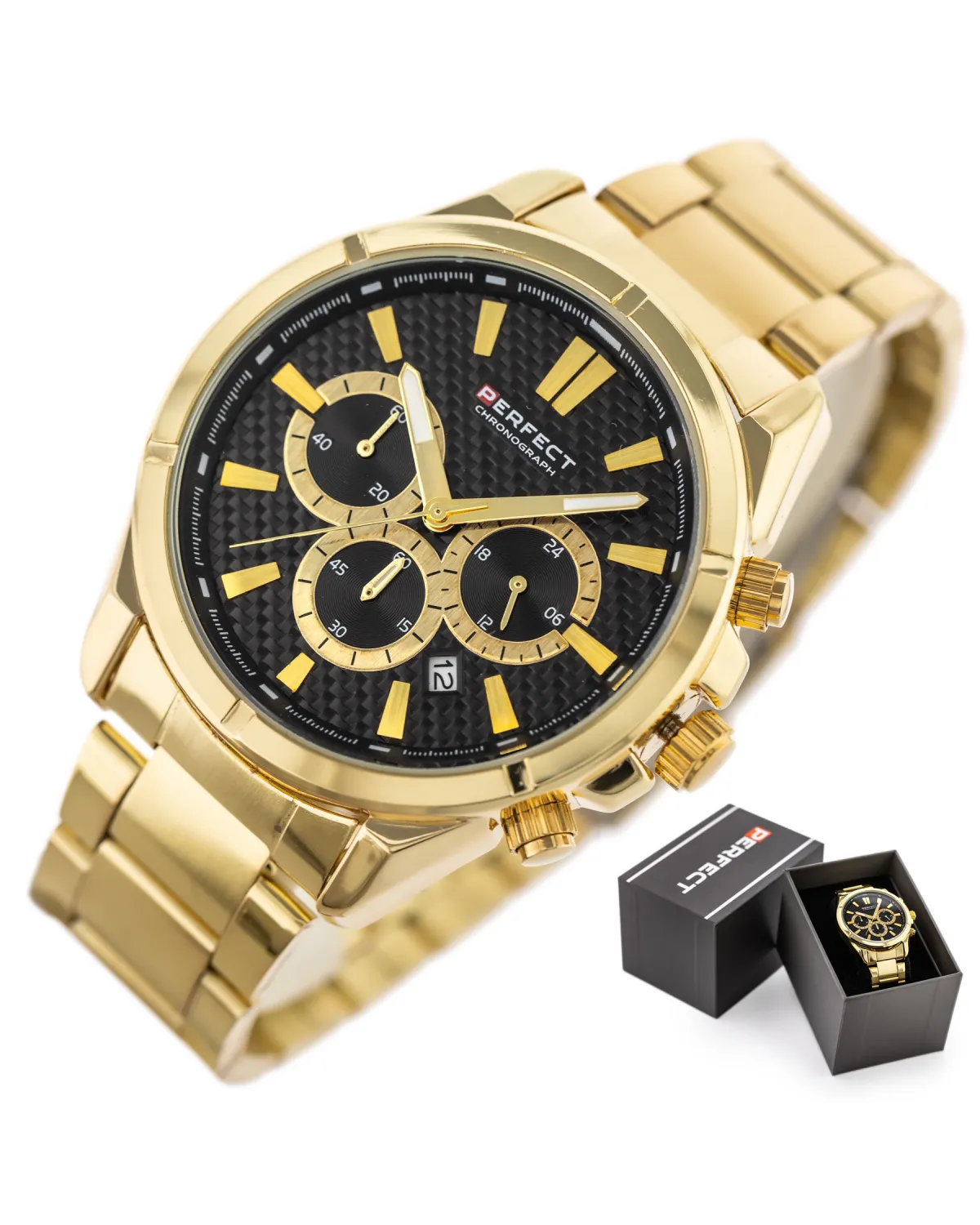 ZEGAREK MĘSKI PERFECT M501CH-06 - CHRONOGRAF (zp381b) + BOX