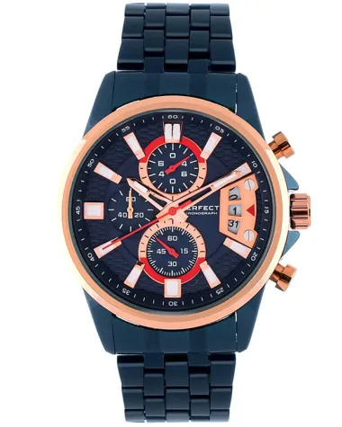 ZEGAREK MĘSKI PERFECT M504CH-06 - CHRONOGRAF (zp383d) + BOX