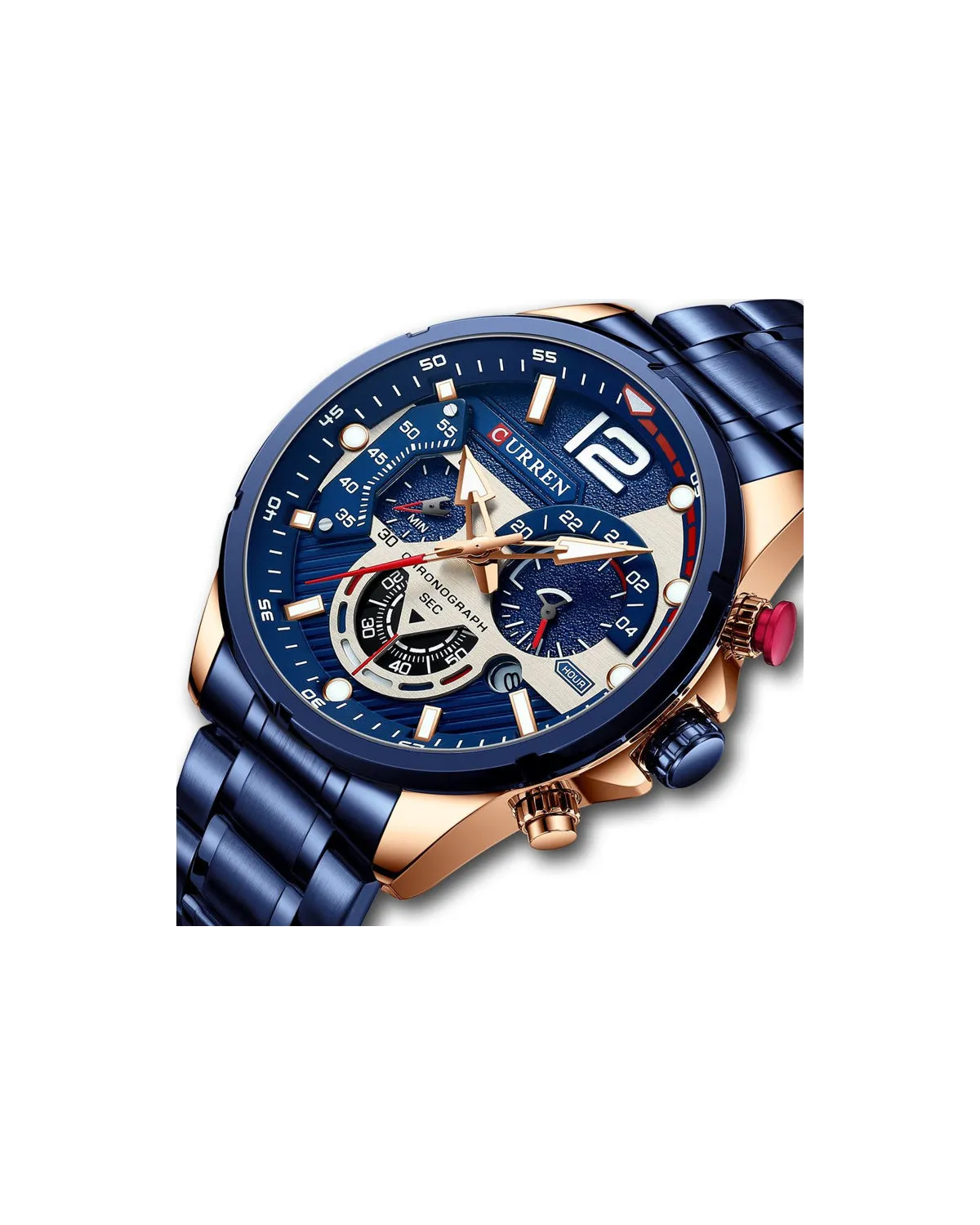 ZEGAREK MĘSKI CURREN 8395 (zc019e) - CHRONOGRAF
