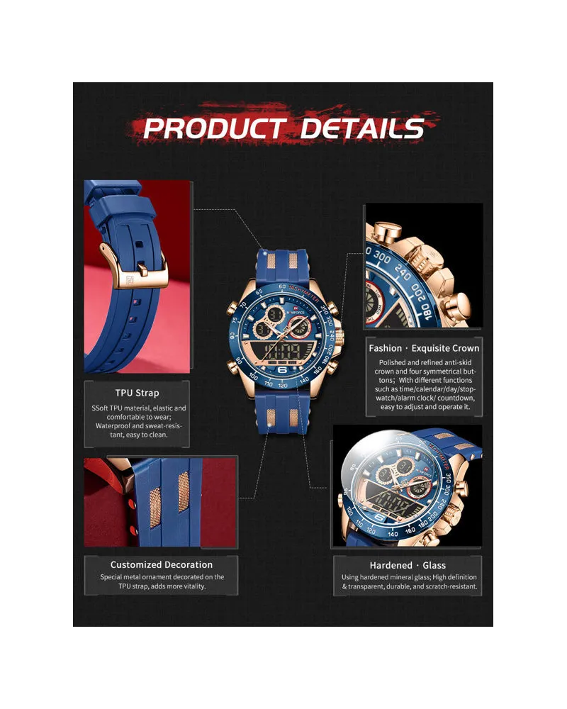 ZEGAREK MĘSKI NAVIFORCE NF9188T - (zn121e) + BOX