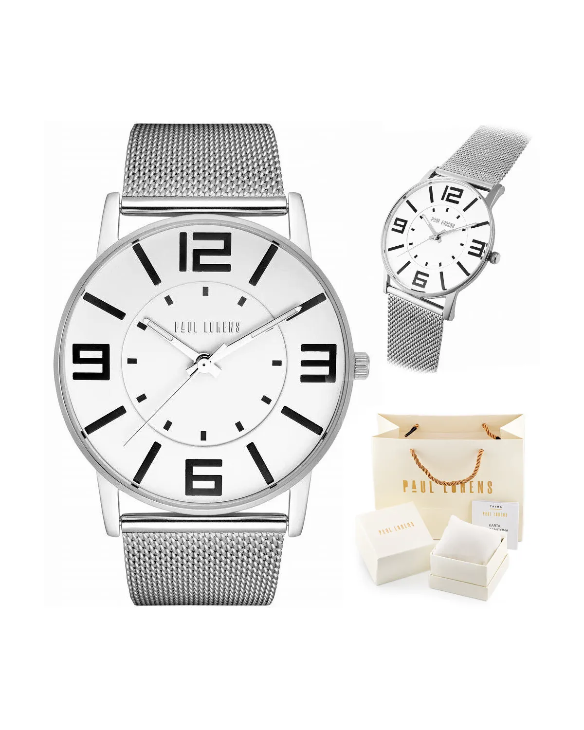 ZEGAREK DAMSKI PAUL LORENS -   PL1874B2-3C1 (zg556b) + BOX