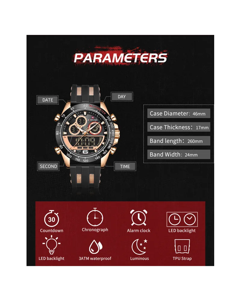 ZEGAREK MĘSKI NAVIFORCE NF9188T - (zn121d) + BOX