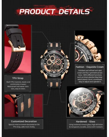 ZEGAREK MĘSKI NAVIFORCE NF9188T - (zn121d) + BOX