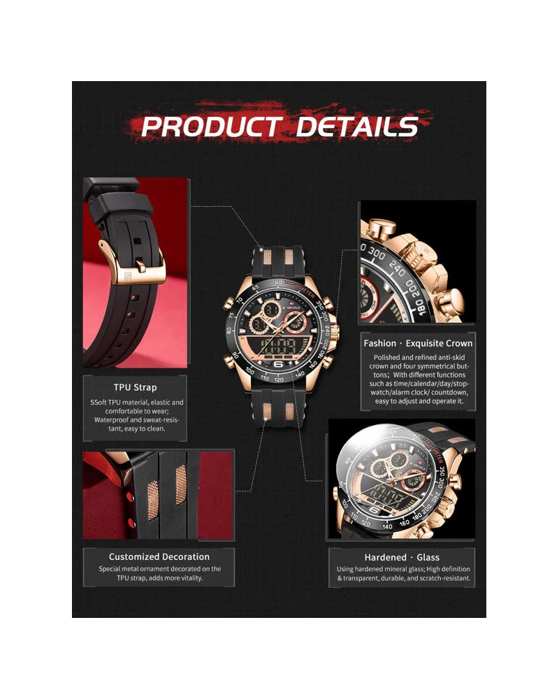 ZEGAREK MĘSKI NAVIFORCE NF9188T - (zn121d) + BOX