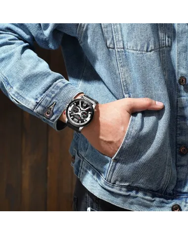 ZEGAREK MĘSKI CURREN 8329 (zc027a) - CHRONOGRAF + BOX