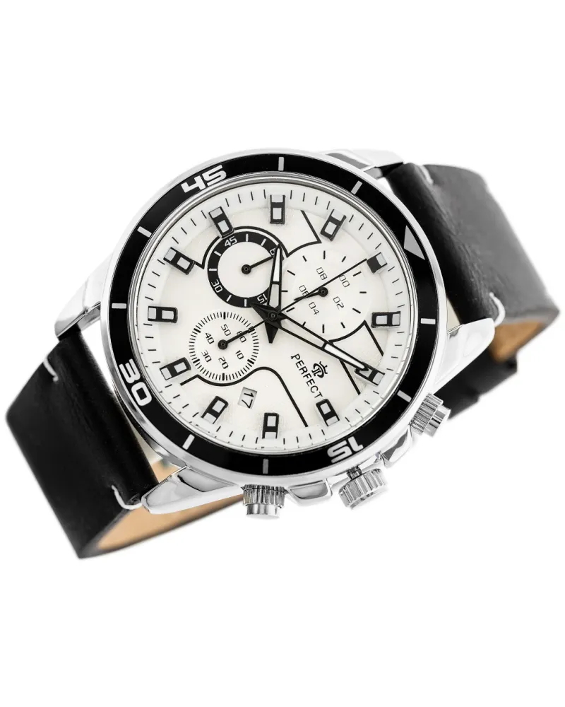 ZEGAREK MĘSKI PERFECT CH02L - CHRONOGRAF (zp351a) + BOX
