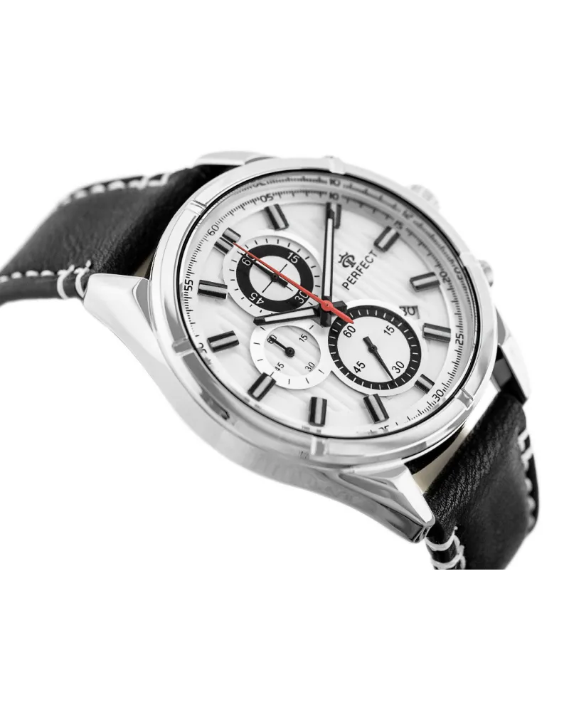 ZEGAREK MĘSKI PERFECT CH03L - CHRONOGRAF (zp352a) + BOX