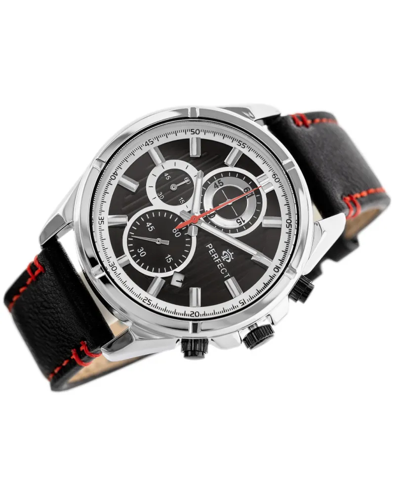 ZEGAREK MĘSKI PERFECT CH03L - CHRONOGRAF (zp352b) + BOX ZEGAREK MĘSKI PERFECT CH03L - CHRONOGRAF (zp352b) + BOX