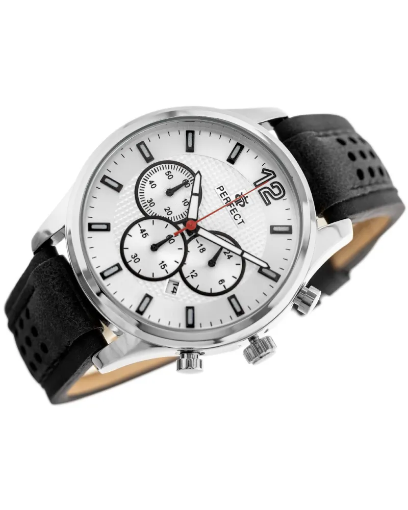 ZEGAREK MĘSKI PERFECT CH01L - CHRONOGRAF (zp354a) + BOX