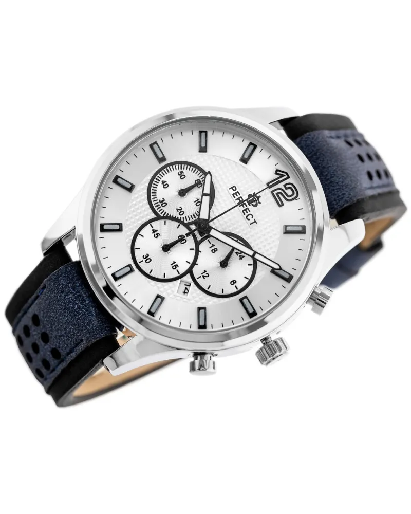ZEGAREK MĘSKI PERFECT CH01L - CHRONOGRAF (zp354b) + BOX