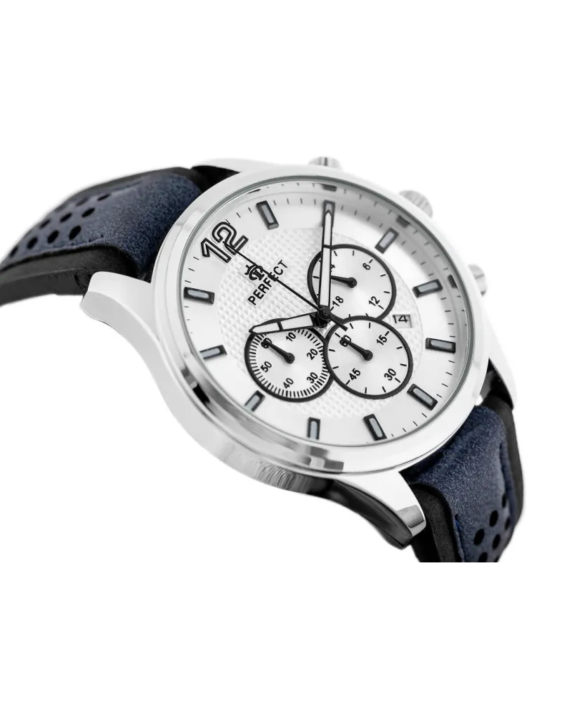 ZEGAREK MĘSKI PERFECT CH01L - CHRONOGRAF (zp354b) + BOX