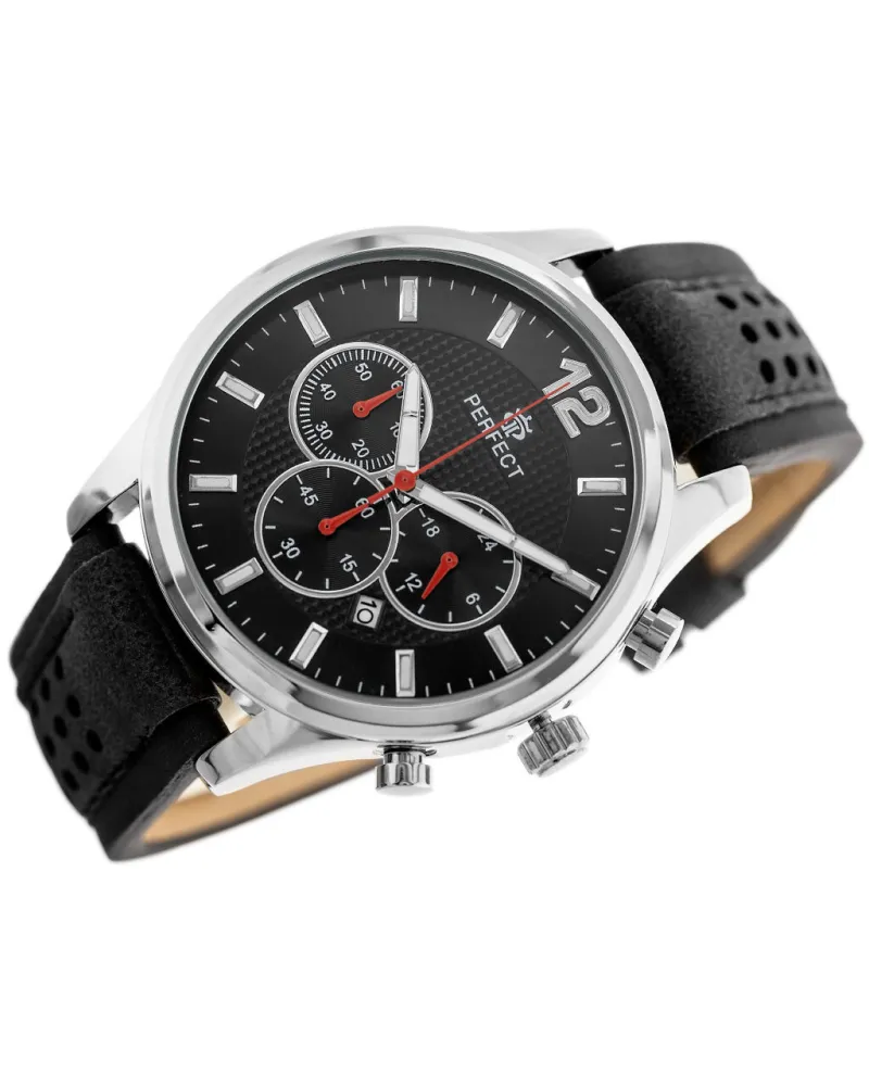 ZEGAREK MĘSKI PERFECT CH01L - CHRONOGRAF (zp354d) + BOX