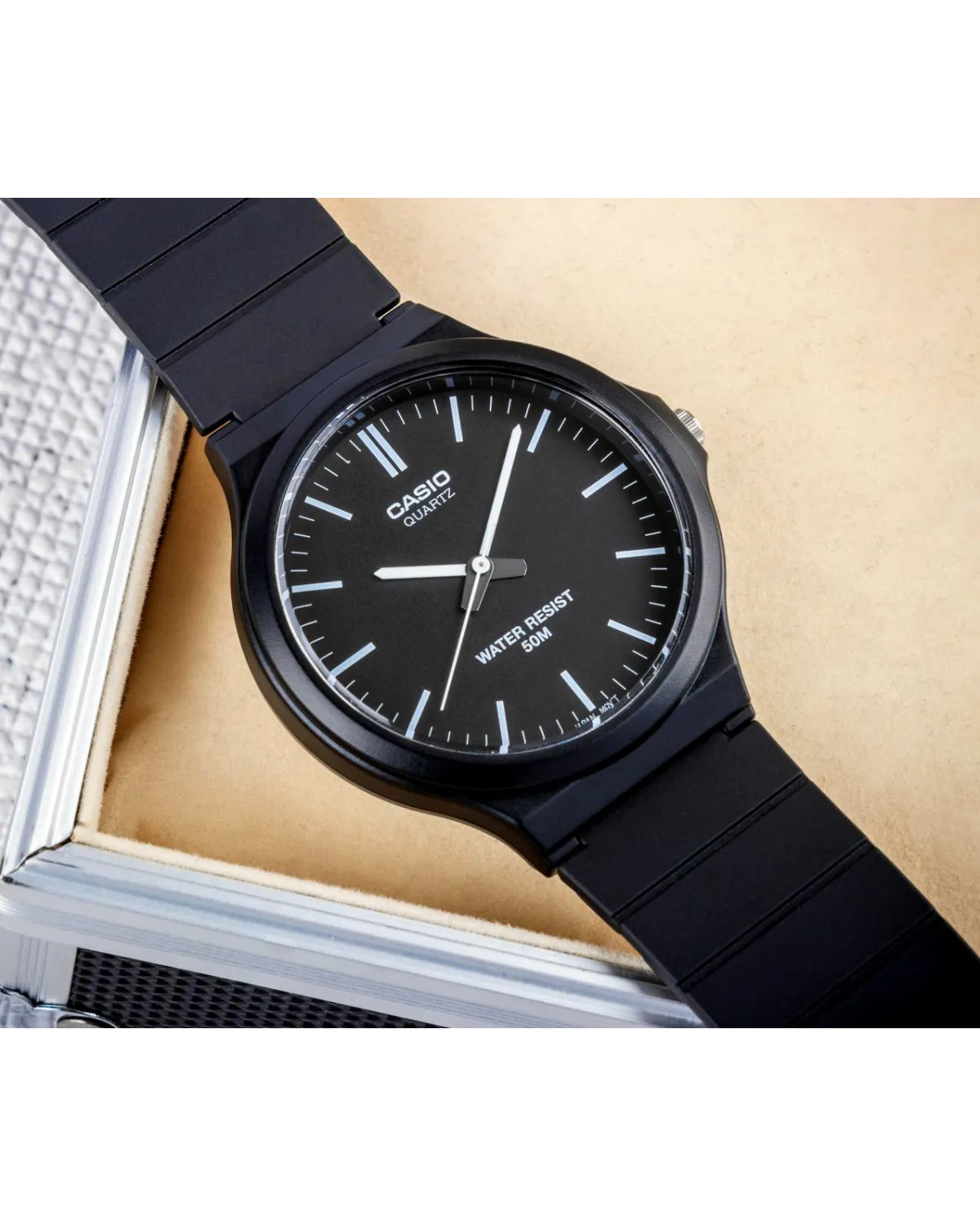 ZEGAREK MĘSKI CASIO MW-240-1E (zd166b) - KLASYKA + BOX