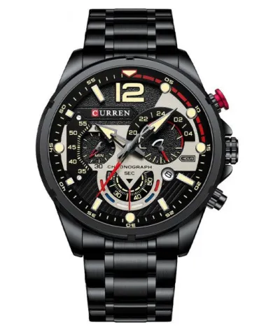 ZEGAREK MĘSKI CURREN 8395 (zc019b) - CHRONOGRAF